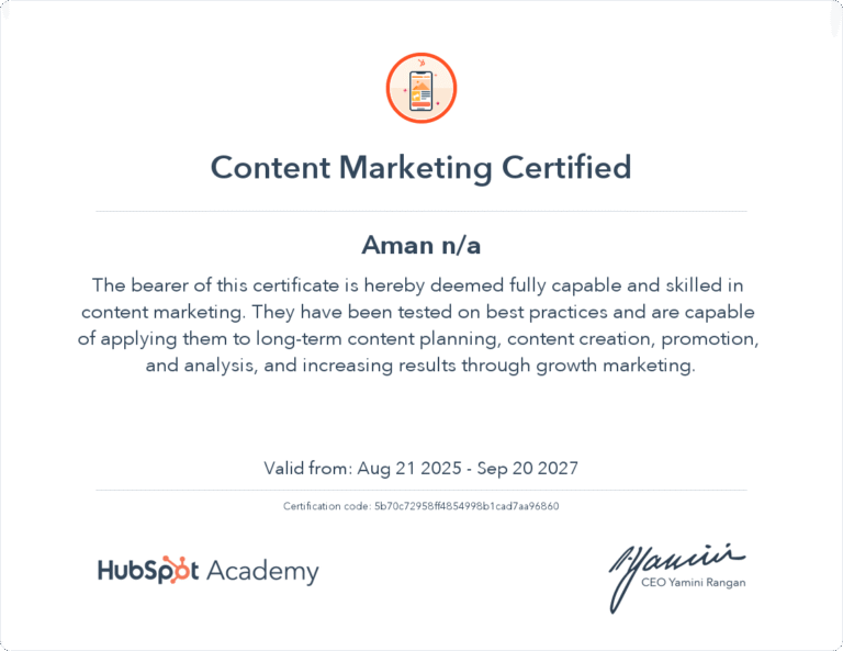Content Marketing Certified Social Media Marketing Analyst in Calicut.